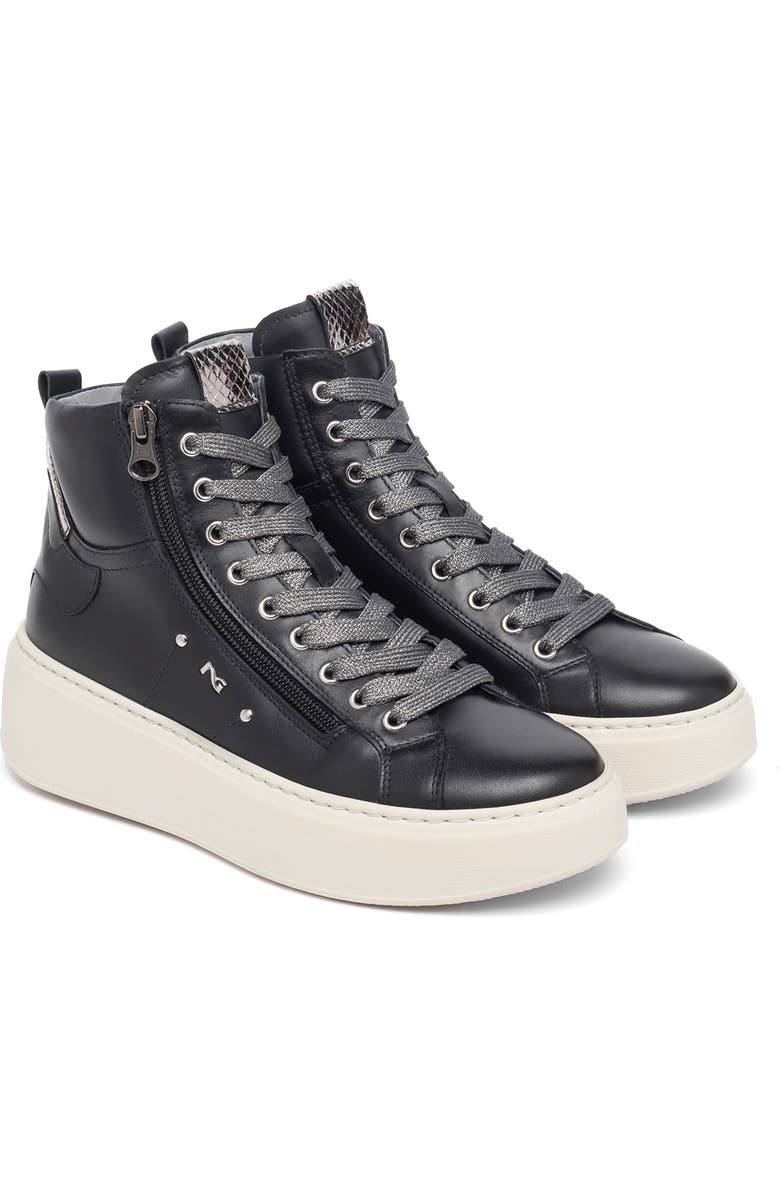 NeroGiardini High Top Wedge Sneaker, Main, color,