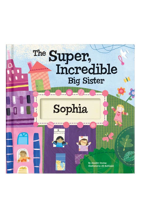 'The Super, Incredible Big Sister' Personalized Hardcover Book & Medal