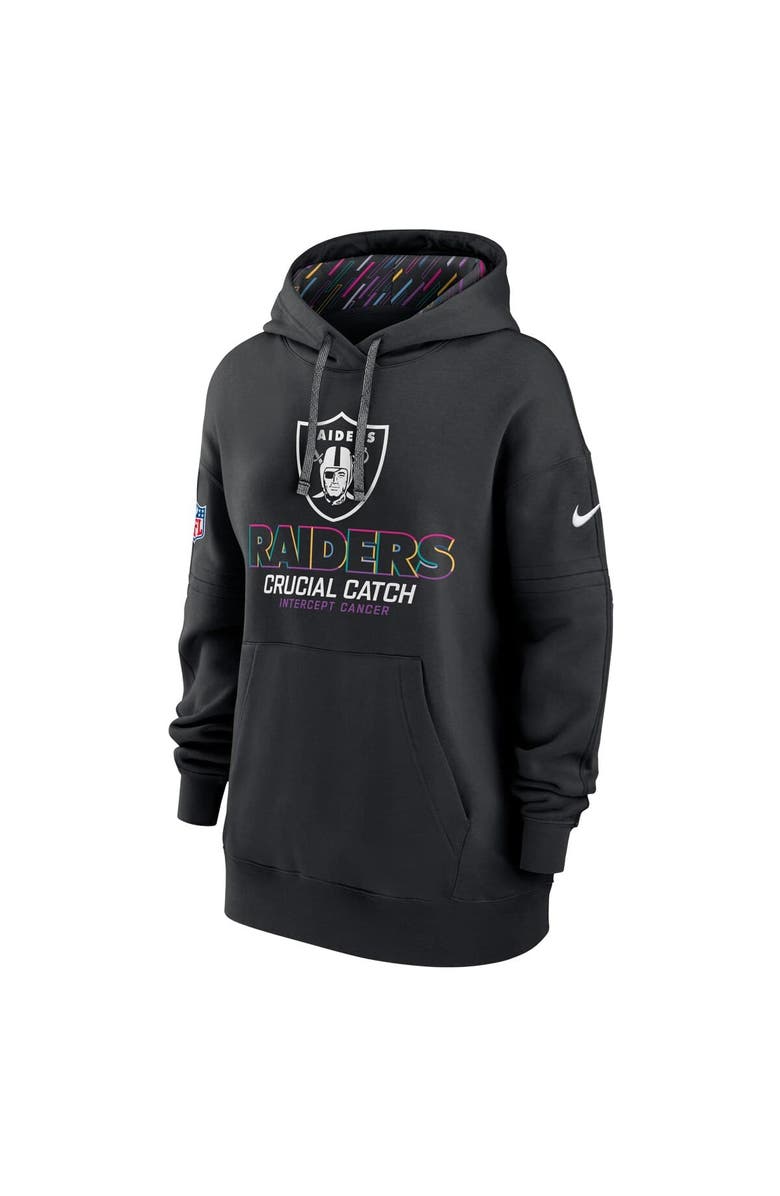 Nike Women's Nike  Black Las Vegas Raiders 2024 NFL Crucial Catch Club Pullover Hoodie, Alternate, color, Black