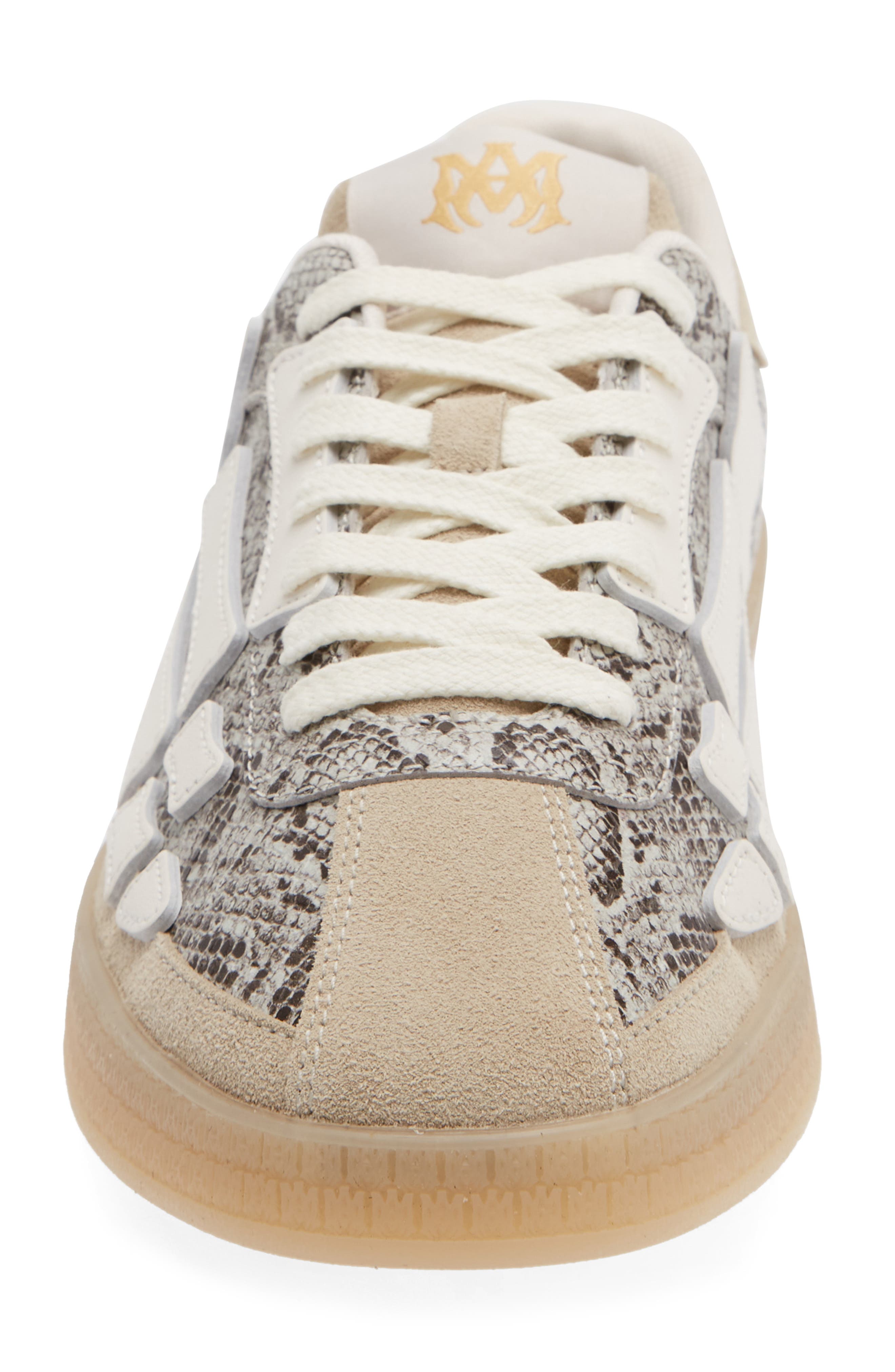 AMIRI Pacific Bones Sneaker, Alternate, color, Alabaster