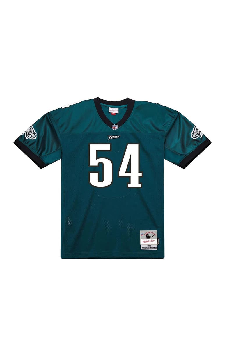 Men's Mitchell & Ness Jeremiah Trotter Green Philadelphia Eagles 2000 Legacy Throwback Replica Jersey, Alternate, color, Green