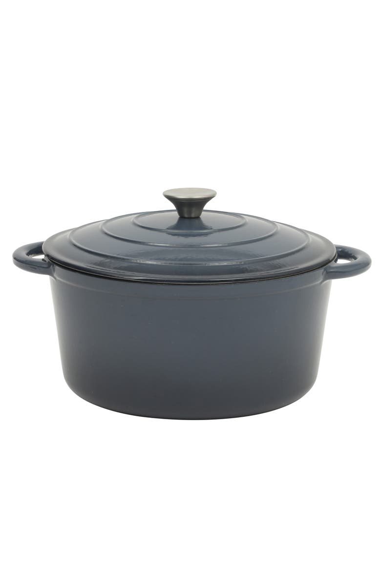 Enameled Cast Iron Dutch Oven with Lid, Main, color, Gradient Navy