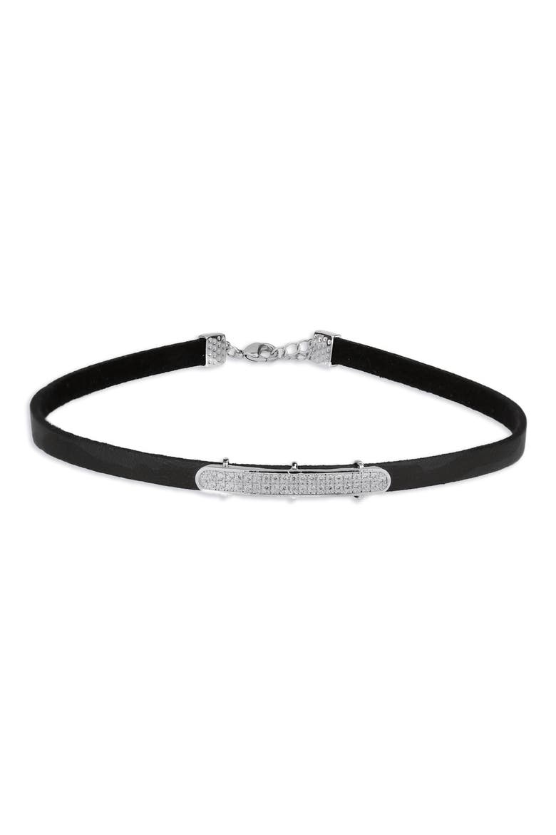 Western Chic Charm Choker Necklace, Main, color, BLACK