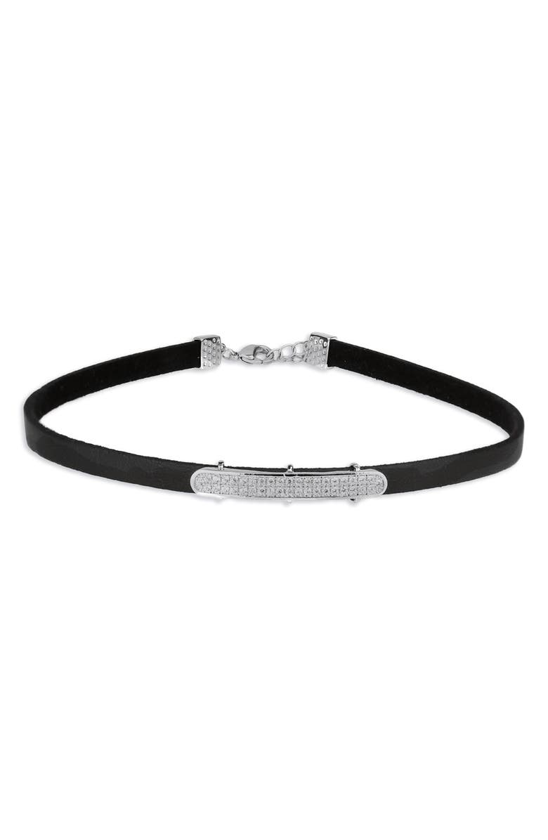 SAACHI Western Chic Charm Choker Necklace, Main, color, Black