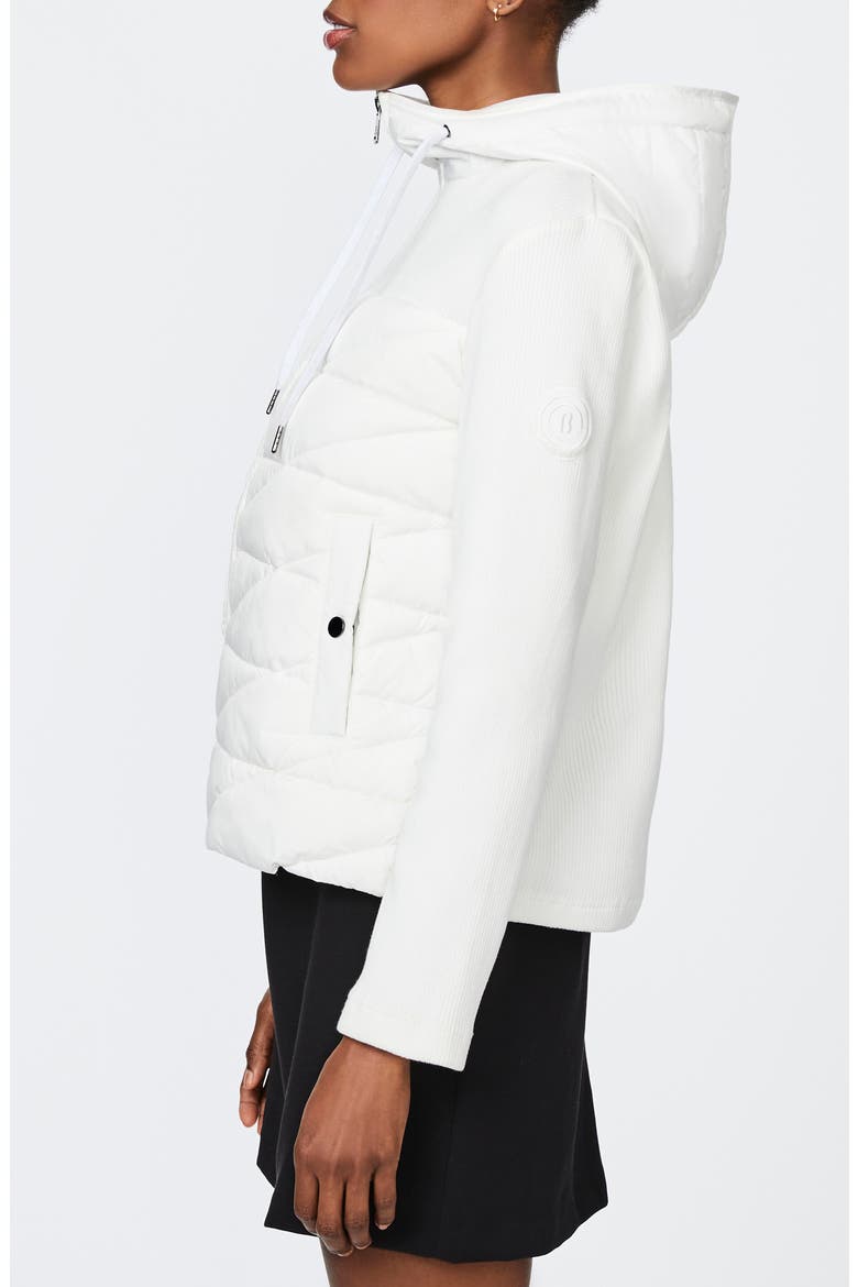 Insulated Quilted Hooded Jacket, Alternate, color, WHITE
