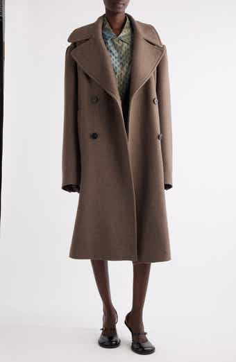 Raquel Wool Blend Long Peacoat