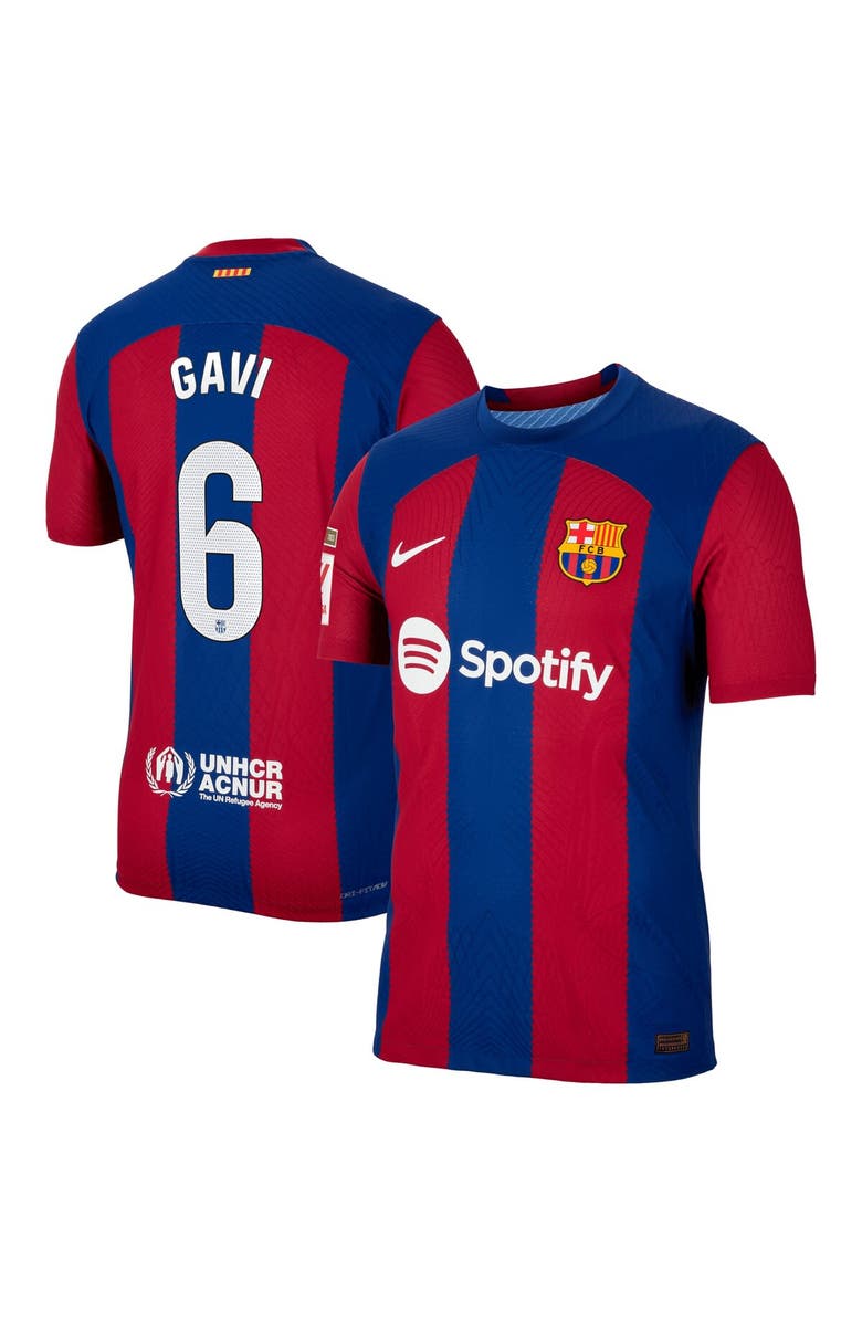 Nike Men's Nike Gavi Royal Barcelona 2023/24 Home Match Authentic Player Jersey, Main, color,