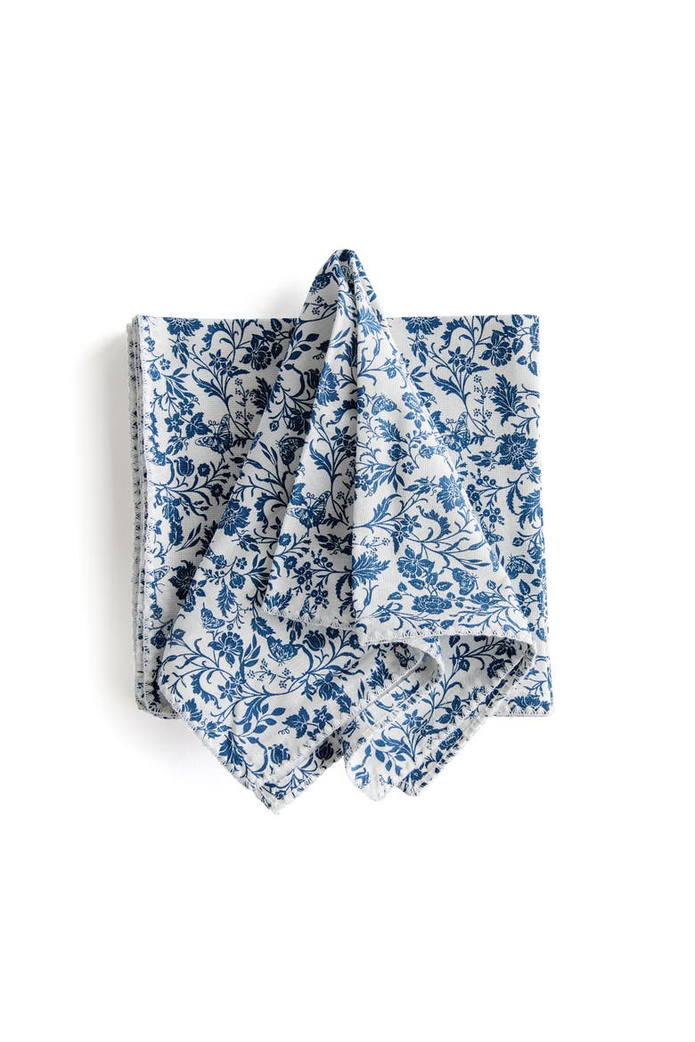 Bella Napkins Set of 4, Main, color, Blue
