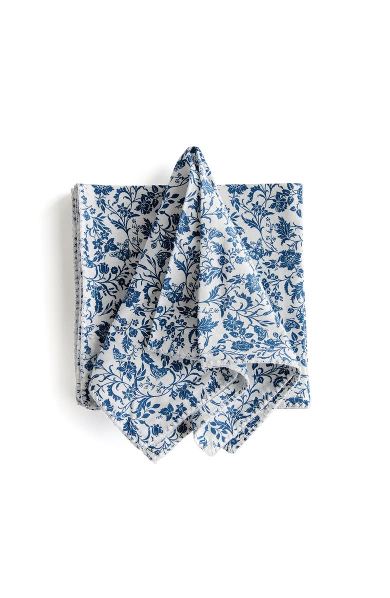 Napa Home & Garden Bella Napkins Set of 4, Main, color, Blue