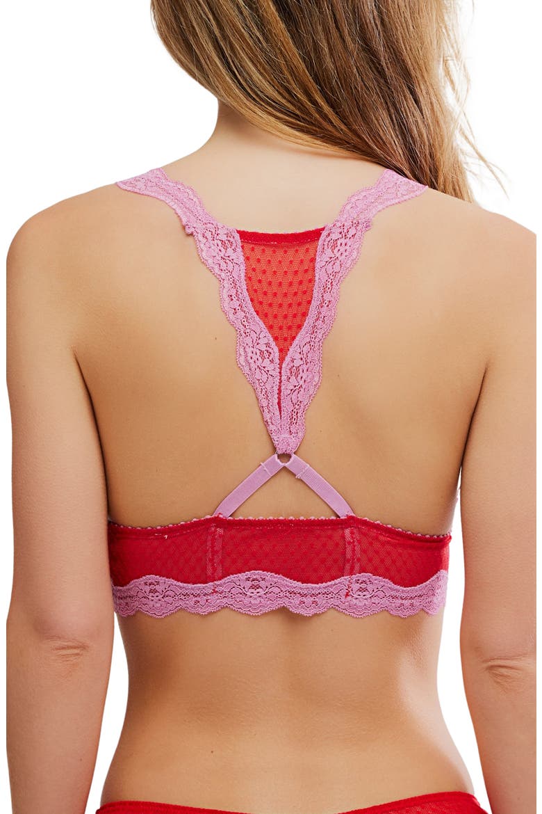 Intimately FP Midweek Longline Bra, Alternate, color, PINK AND RED COMBO