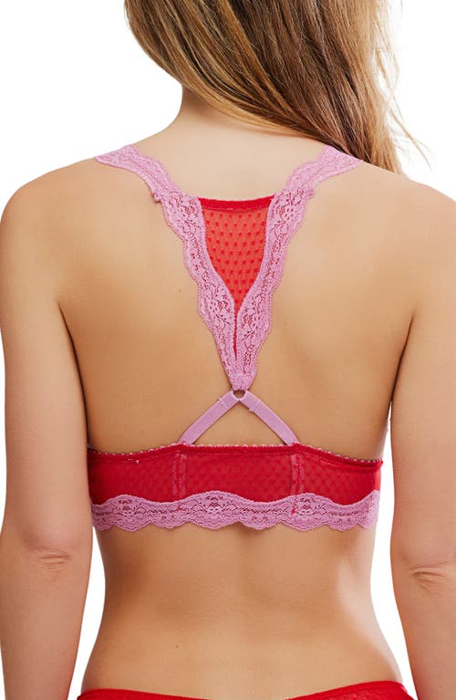 Free People Intimately Fp Midweek Longline Bralette In Red