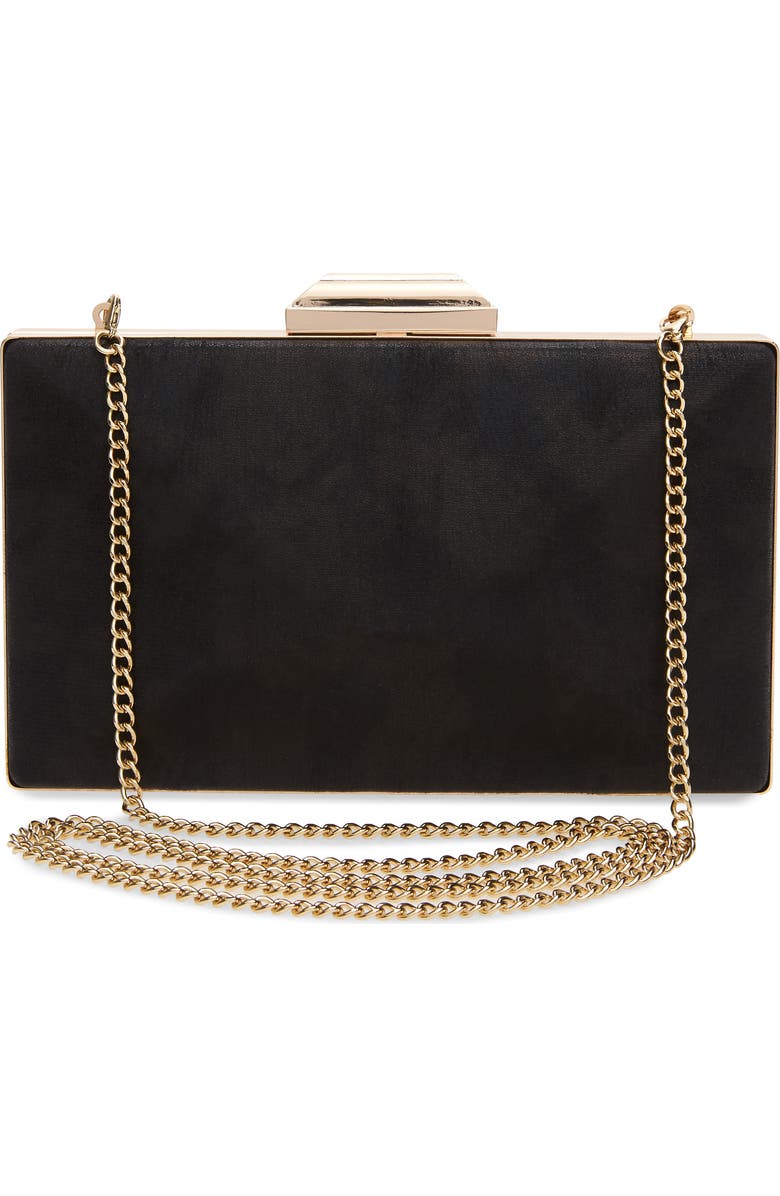 Nordstrom Geometric Faux Leather Minaudière, Alternate, color,