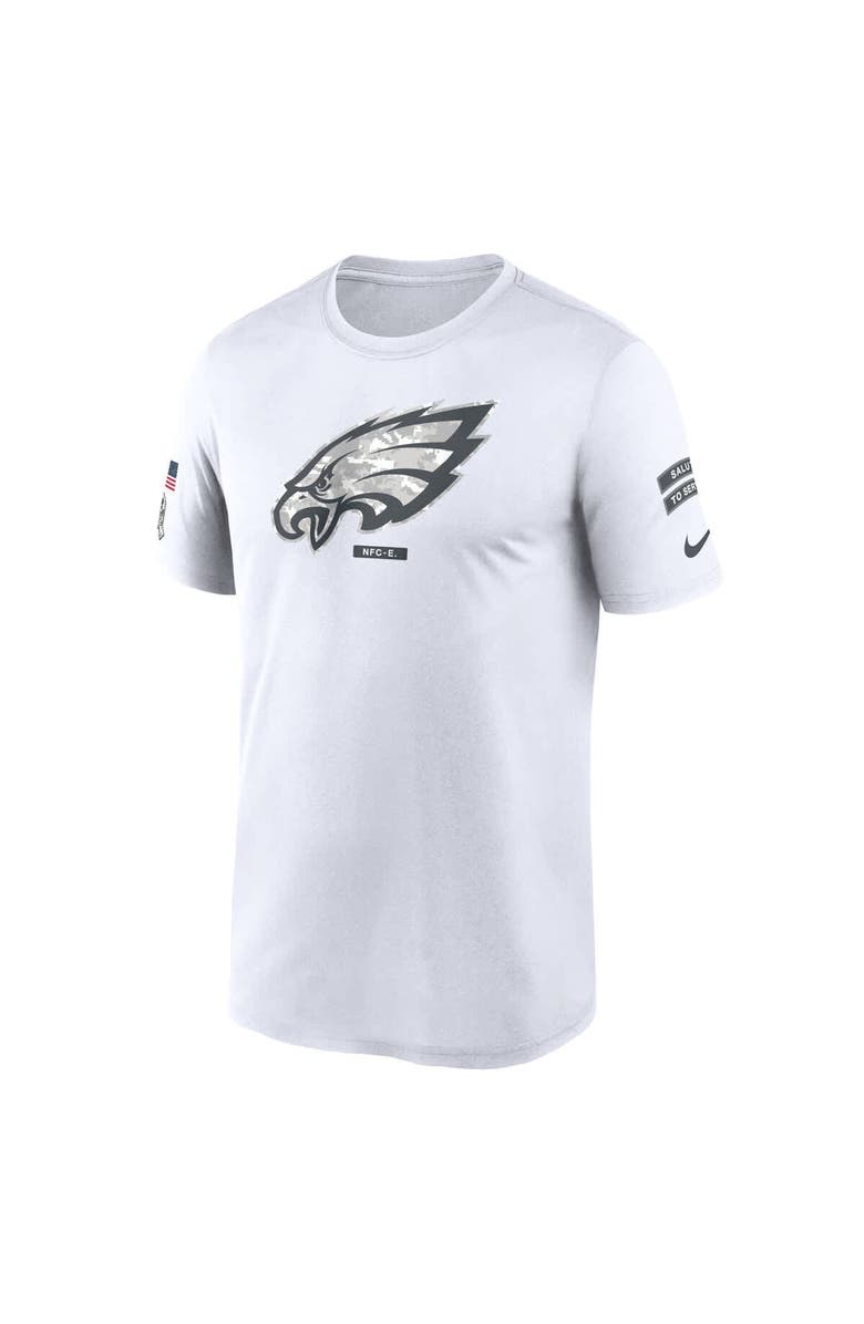 Nike Men's Nike White Philadelphia Eagles 2024 Salute To Service Legend Performance T-Shirt, Alternate, color,