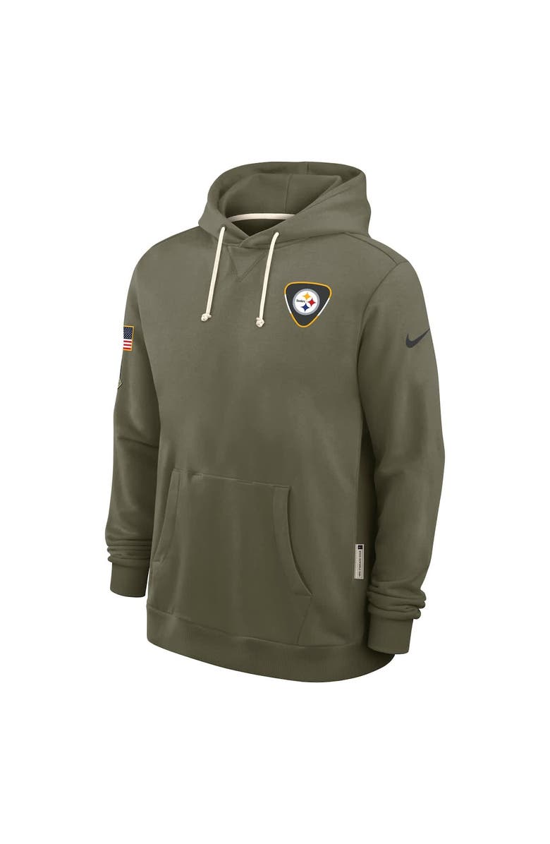 Nike Men's Nike Olive Pittsburgh Steelers Big & Tall 2025 Salute to Service Sideline Dominant Force Dri-FIT Hoodie, Alternate, color, Olive