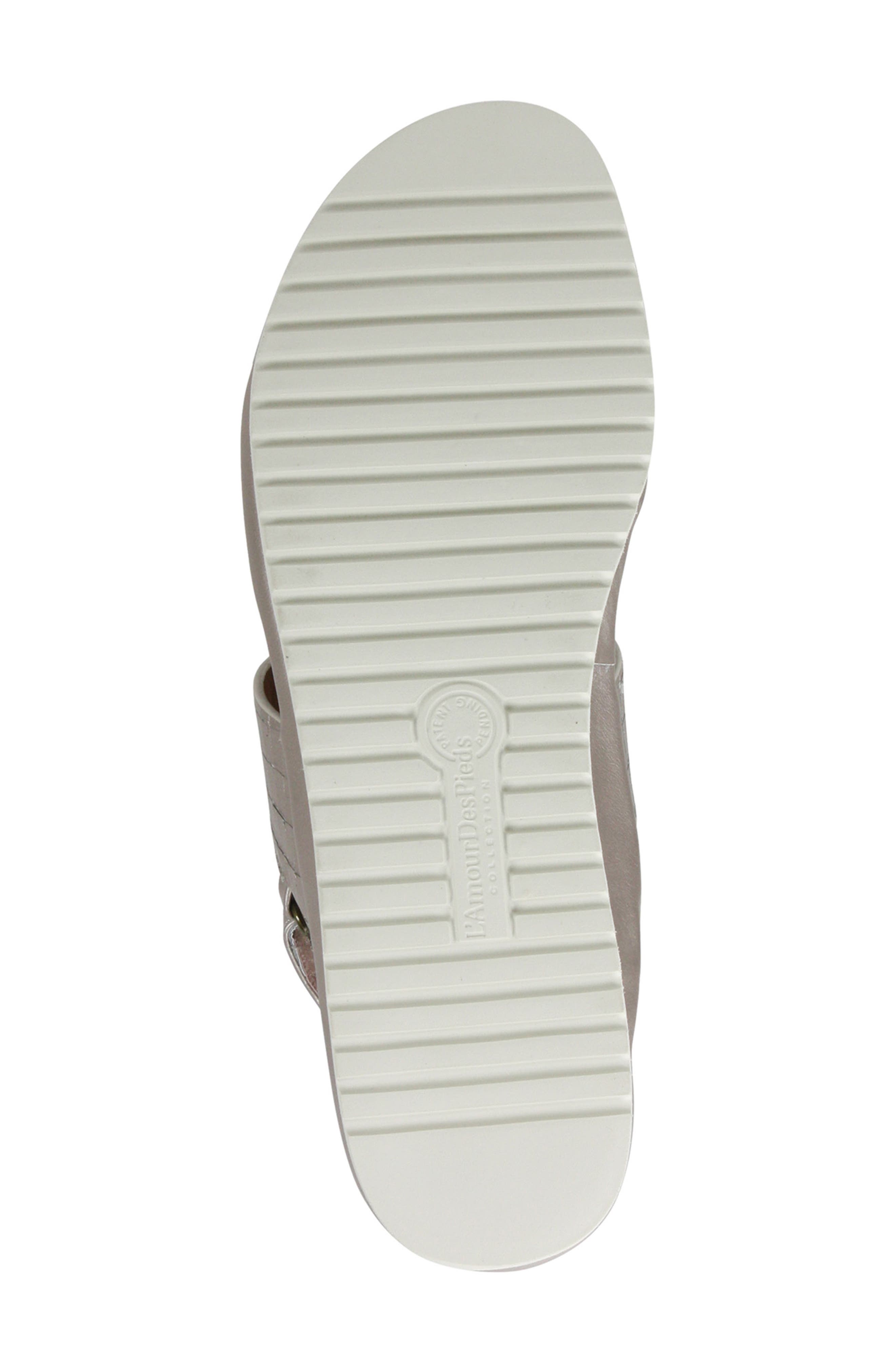 Abruzzo Slingback Platform Wedge Sandal, Alternate, color, PEARLIZED PINK LEATHER