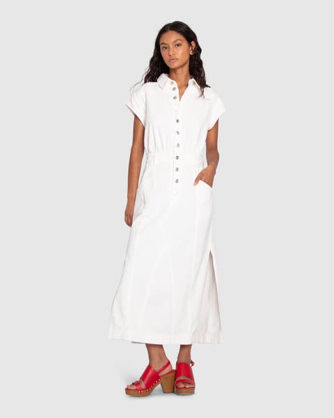 Sundown Denim Midi Shirt Dress