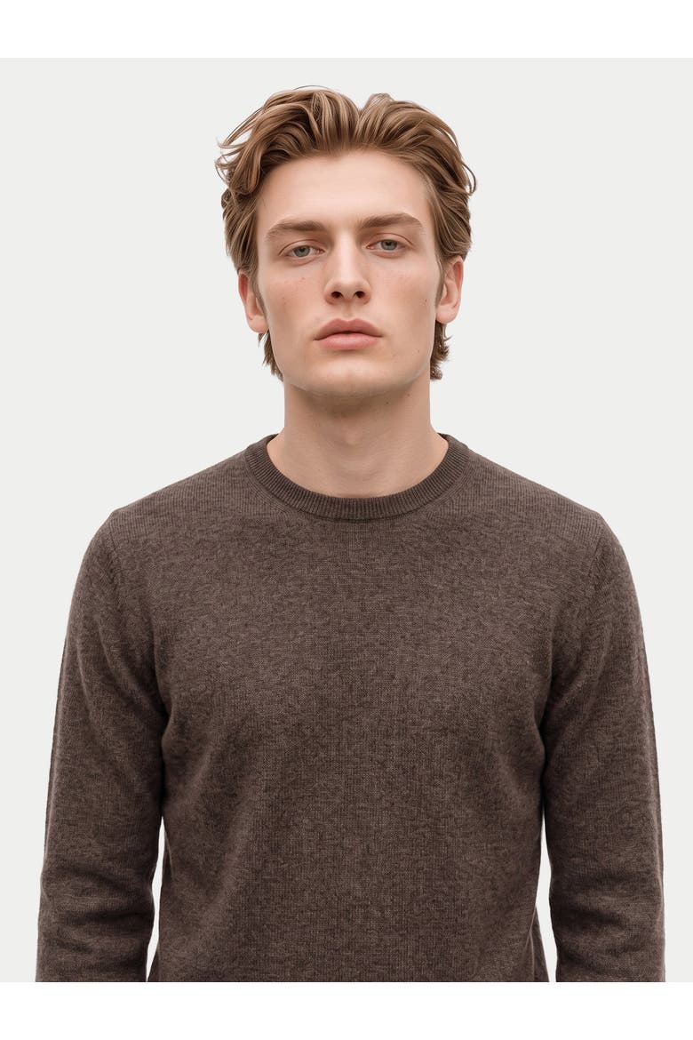 Cashmere V-neck Sweater, Alternate, color, cocoa
