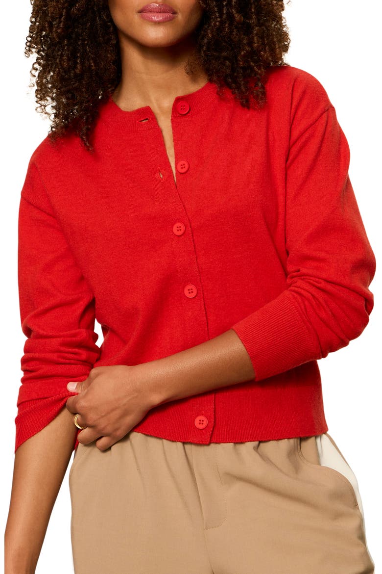 Must-Have Cardigan, Main, color, RED ENERGY