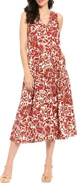 London Times A-Line Godet Dress