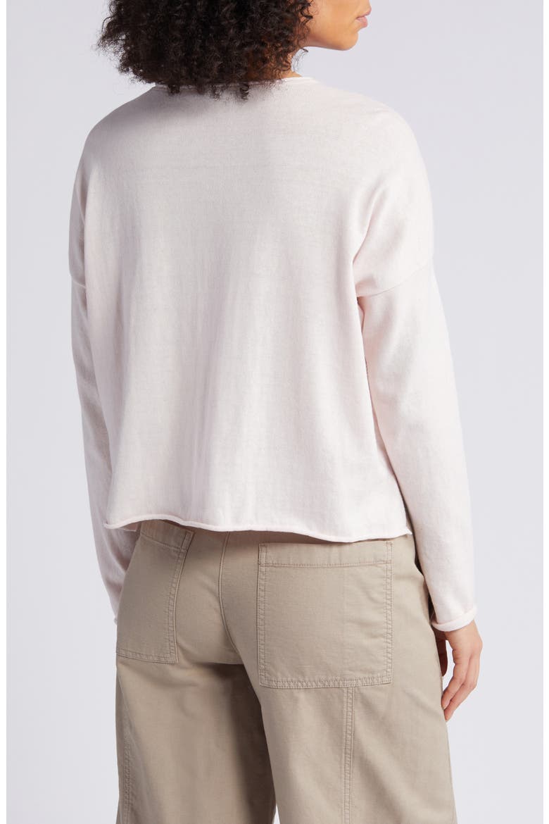 Long Sleeve Organic Cotton Top, Alternate, color, CRYSTAL PINK