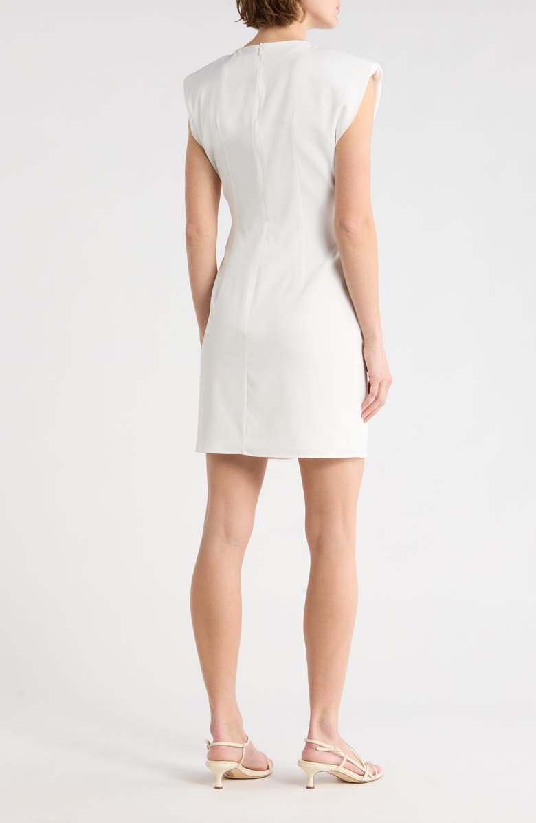 AREA STARS Quora Short Dress, Alternate, color, White