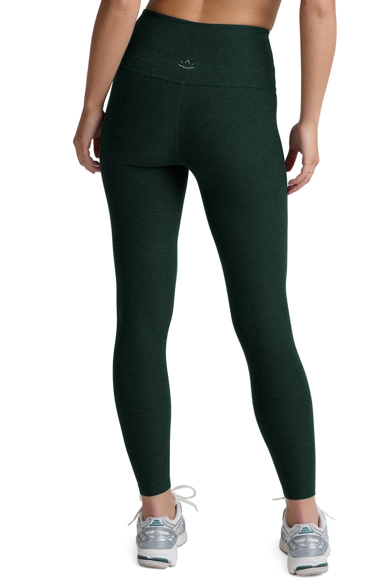 High Waisted Leggings, Alternate, color, DARK SPRUCE GREEN HEATHER