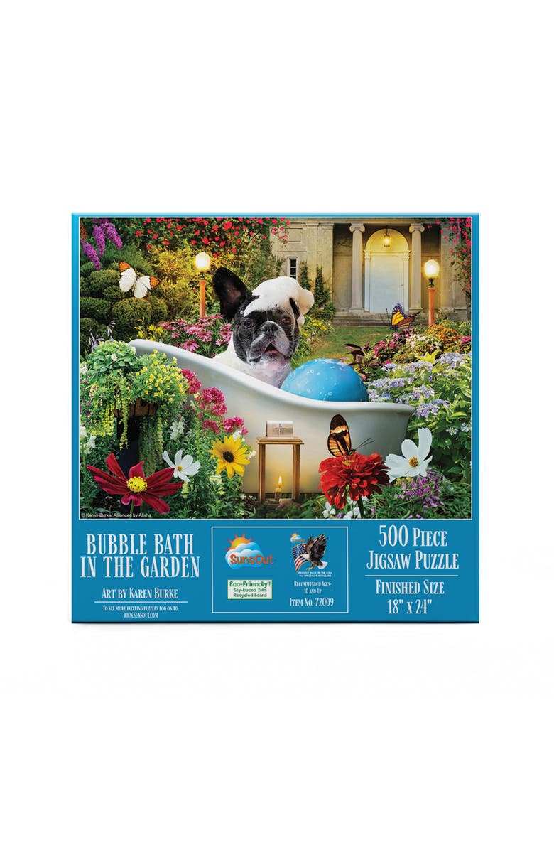 Sunsout Bubble Bath in the Garden 500 piece Jigsaw Puzzle for Adults, Alternate, color, Multicolor