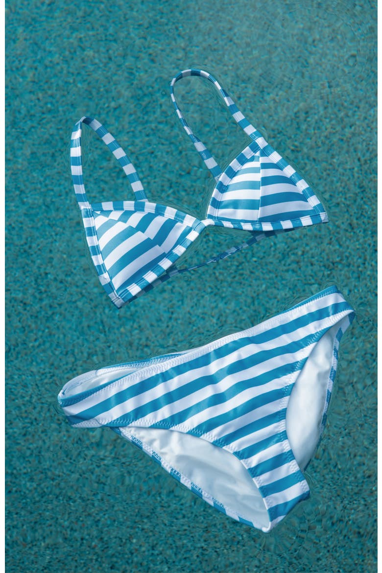 Triangle Bikini Top, Alternate, color, Parasol (Azure/White)