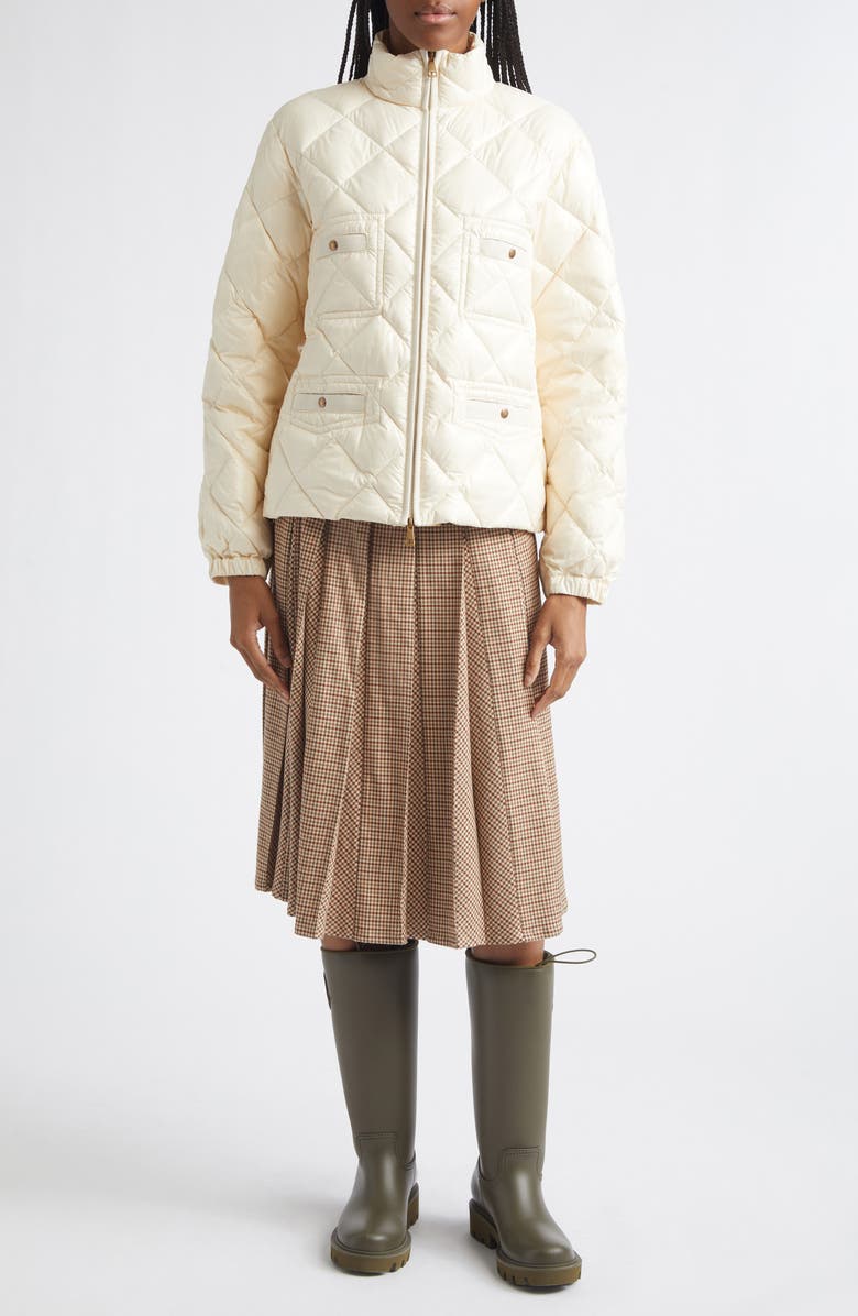 Moncler Lavaret Quilted Down Jacket, Main, color, White