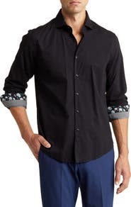 DENIM AND FLOWER Tech Long Sleeve Button-Up Shirt