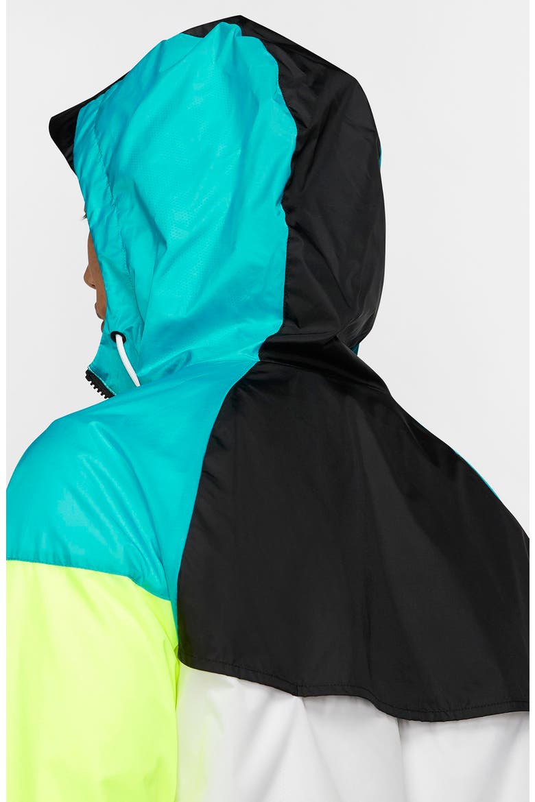 Color Hooks Windrunner Jacket, Alternate, color, VOLT/ WHITE/ TEAL NEBULA