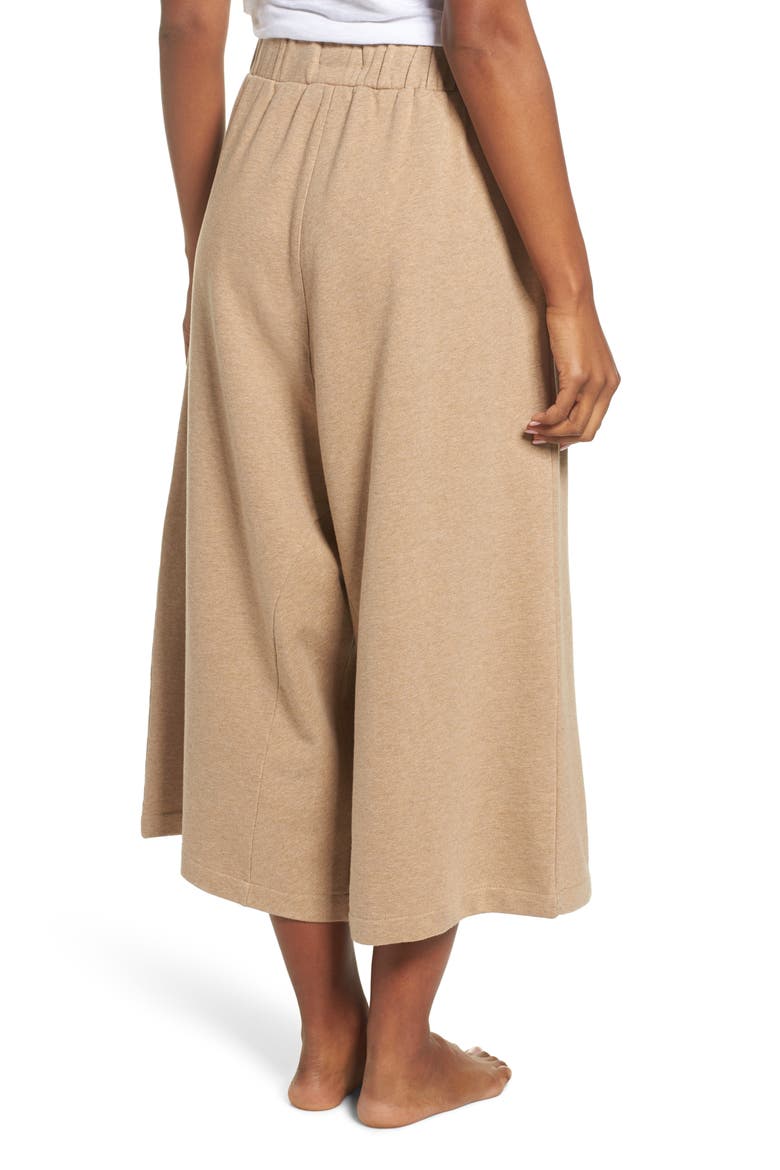 Britt Lounge Culottes, Alternate, color, TAN MARLE