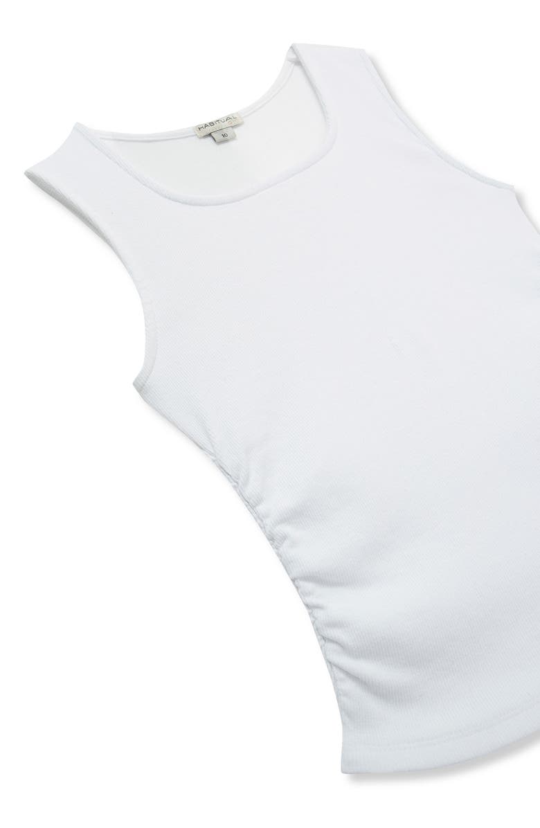 Habitual Kids Kids' Ruched Rib Tank, Alternate, color, White