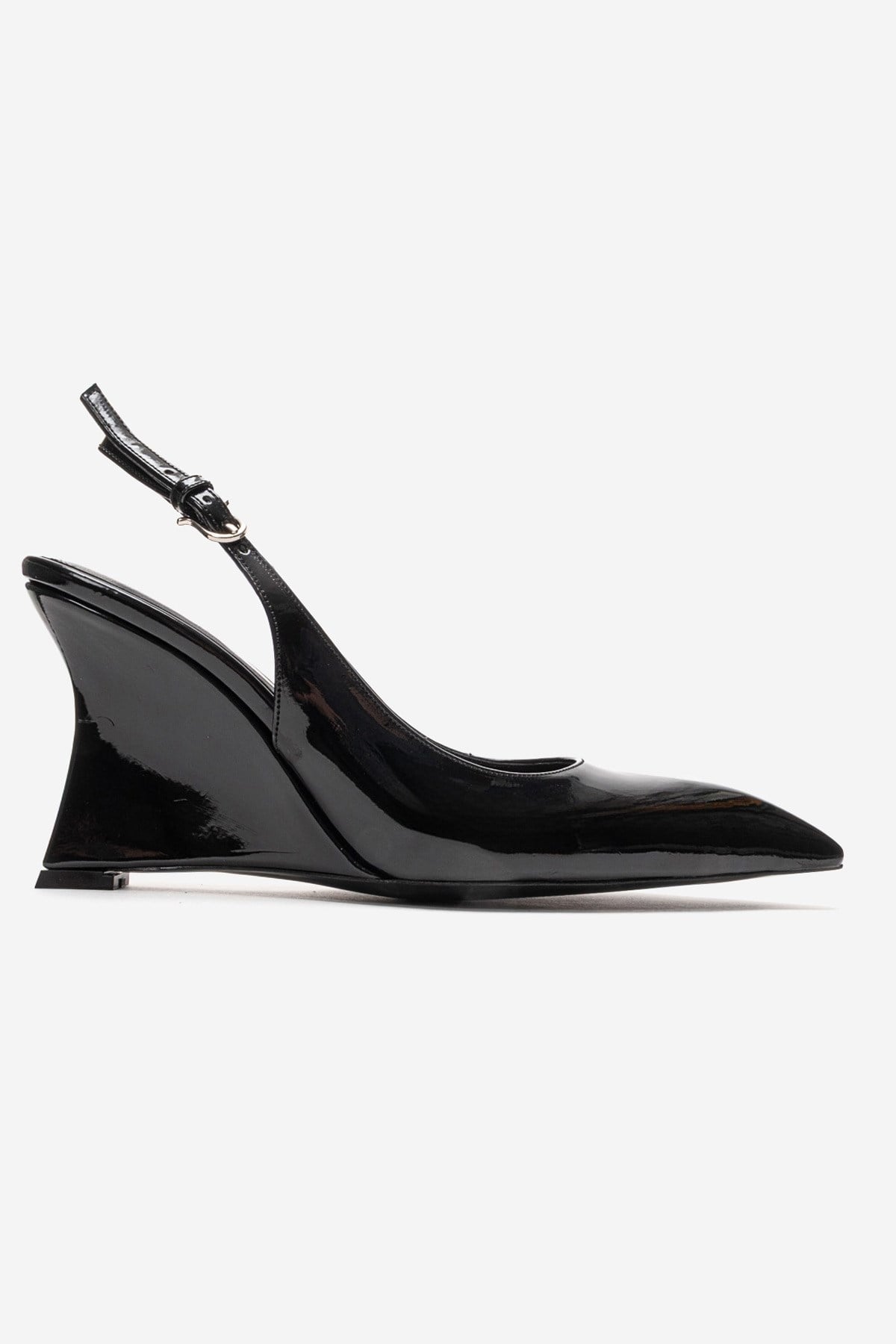 Prologue Shoes Felon Slingback Wedge Pump, Alternate, color, Black