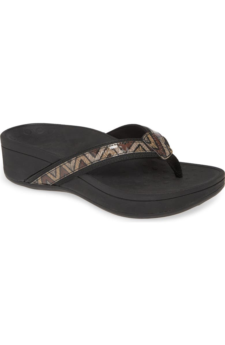 Vionic High Tide Wedge Flip Flop, Main, color,