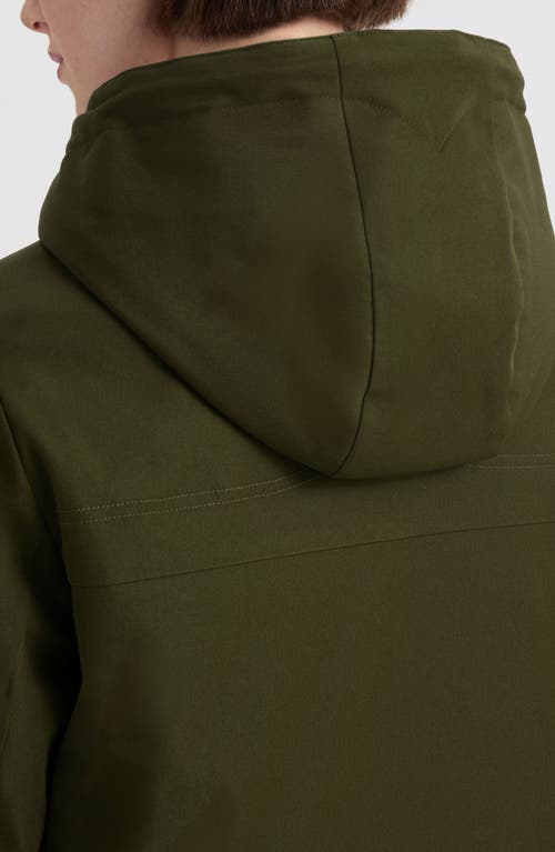 Hunter Billy Hooded Raincoat In Green