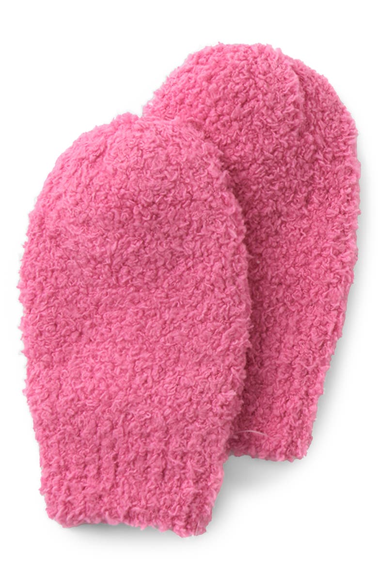 7 A.M. Enfant Fuzzy Knit Mittens, Main, color, Vivid Pink