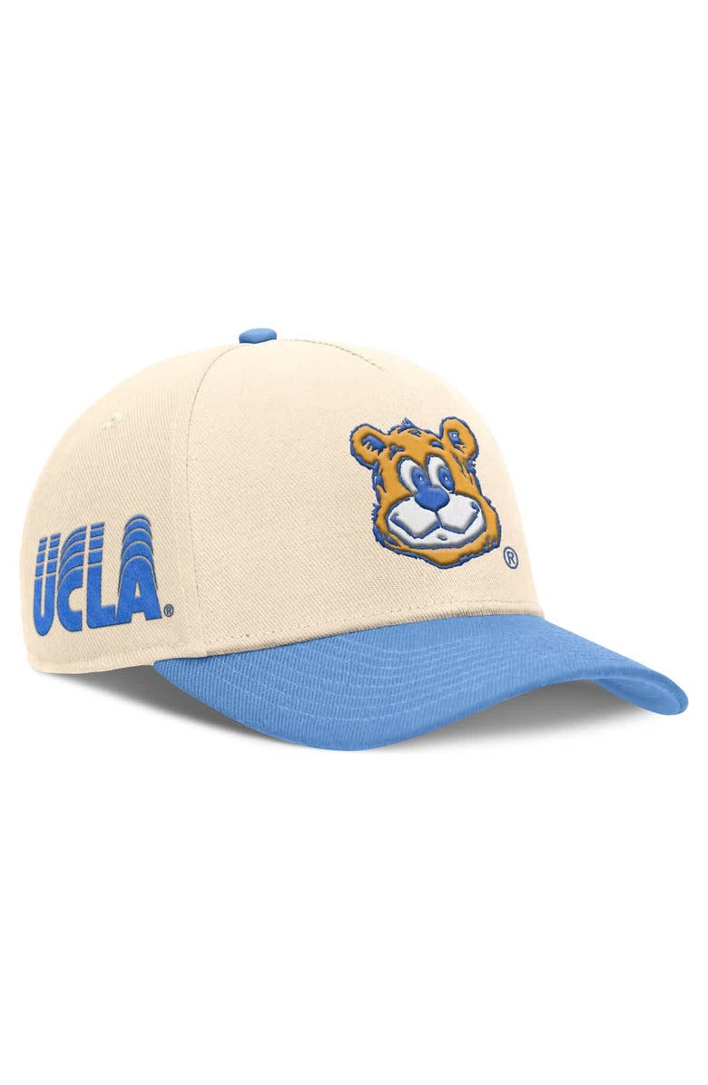 Nike Men
s Nike Natural/Blue UCLA Bruins Academic Rise Dri-FIT Adjustable Hat, Main, color, Natural