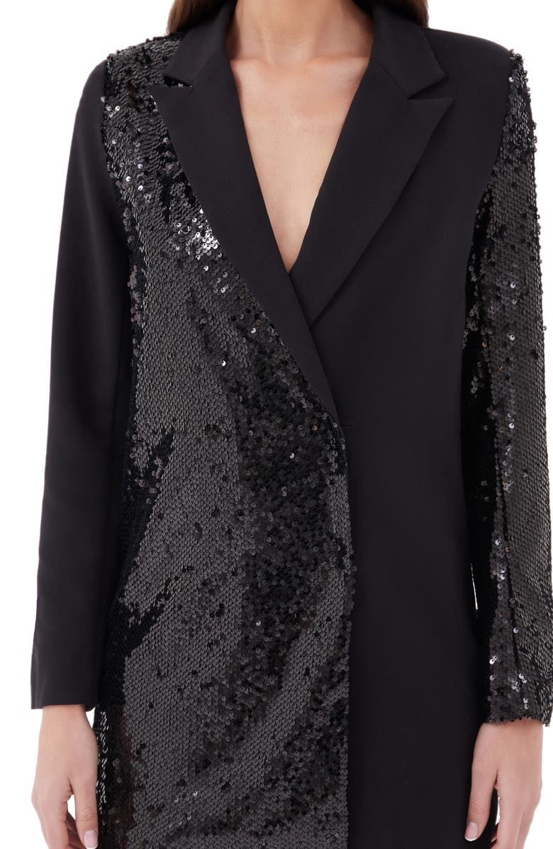 4th & Reckless Matelda Sequin Blazer Minidress, Alternate, color, 