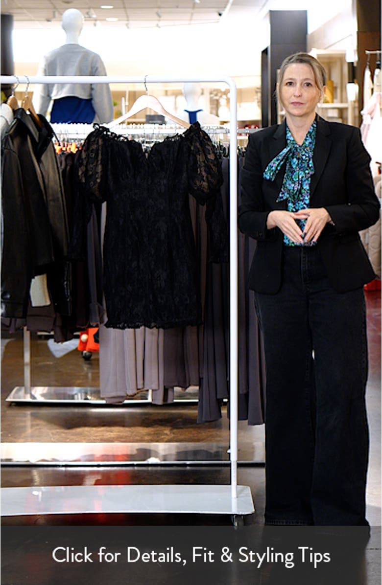 Off the Shoulder Long Sleeve Minidress, sales video thumbnail