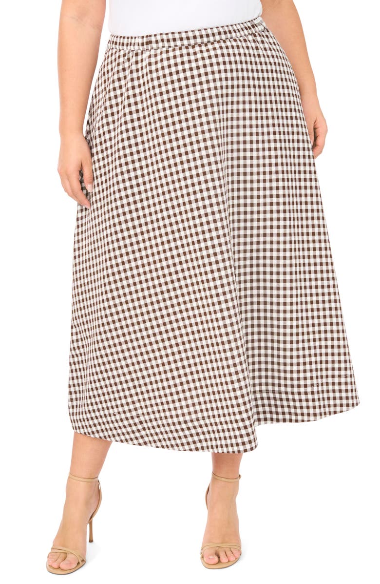Halogen<sup>®</sup> Pull On Midi Skirt, Main, color, Chicory Coffee