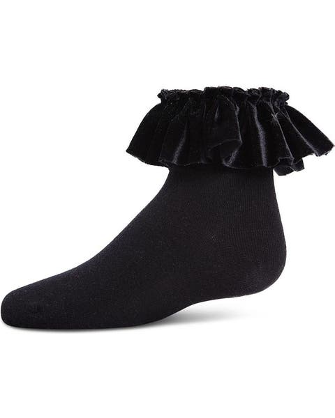 Velvet Pleated Anklet Socks (Little Kid &  Big Kid)