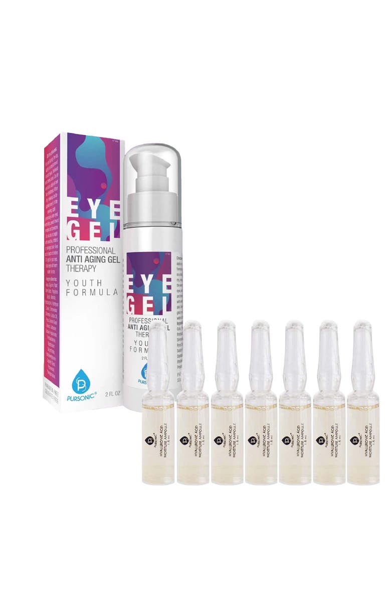 PURSONIC Ultimate Skincare Ampoule & Eye Gel Set, Main, color, 