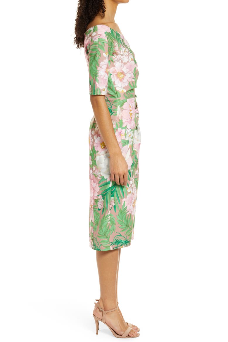 Floral Sheath Dress, Alternate, color, FLORAL MULTI