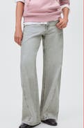 MANGO TEEN Low Rise Wide Leg Jeans