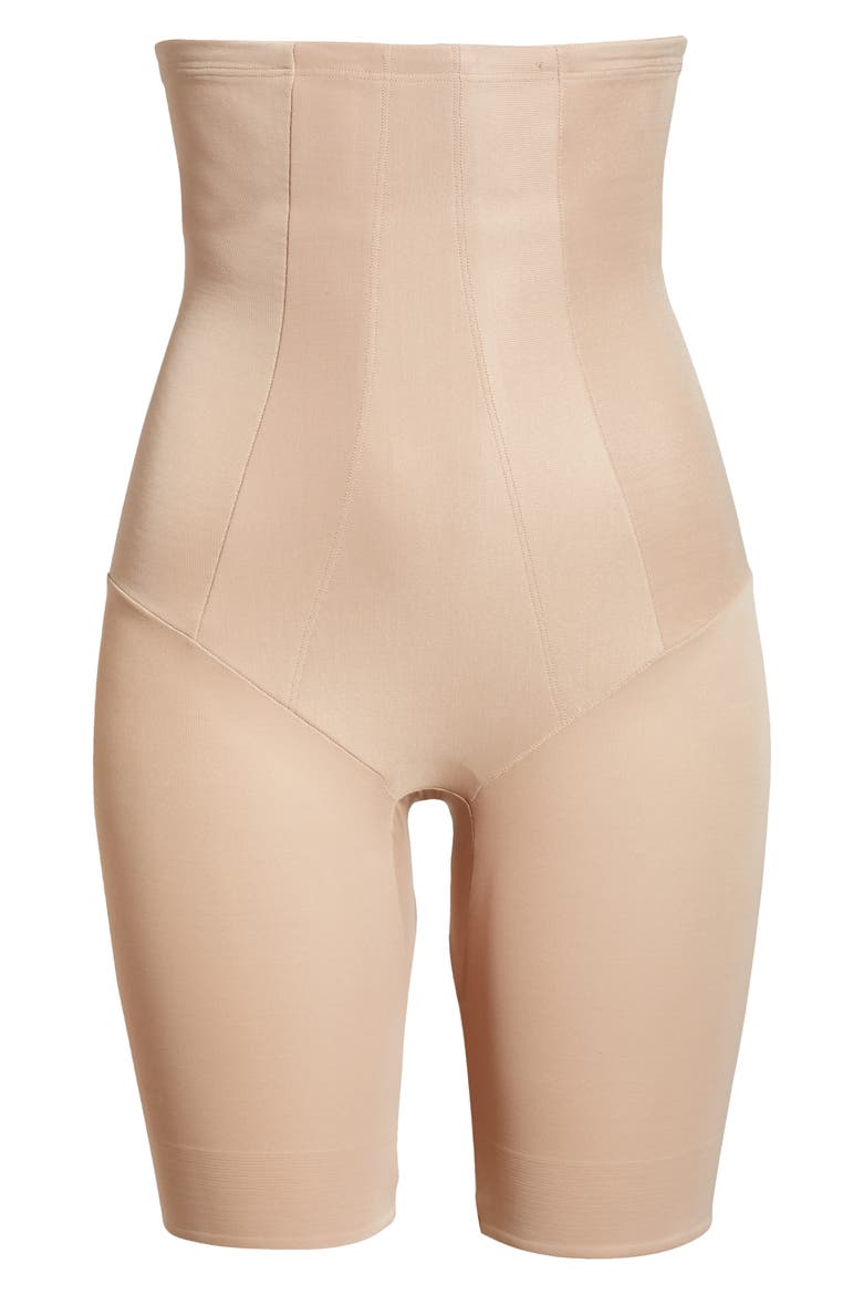 Shape with an Edge® High Waist Thigh Slimmer, Alternate, color, STUCCO