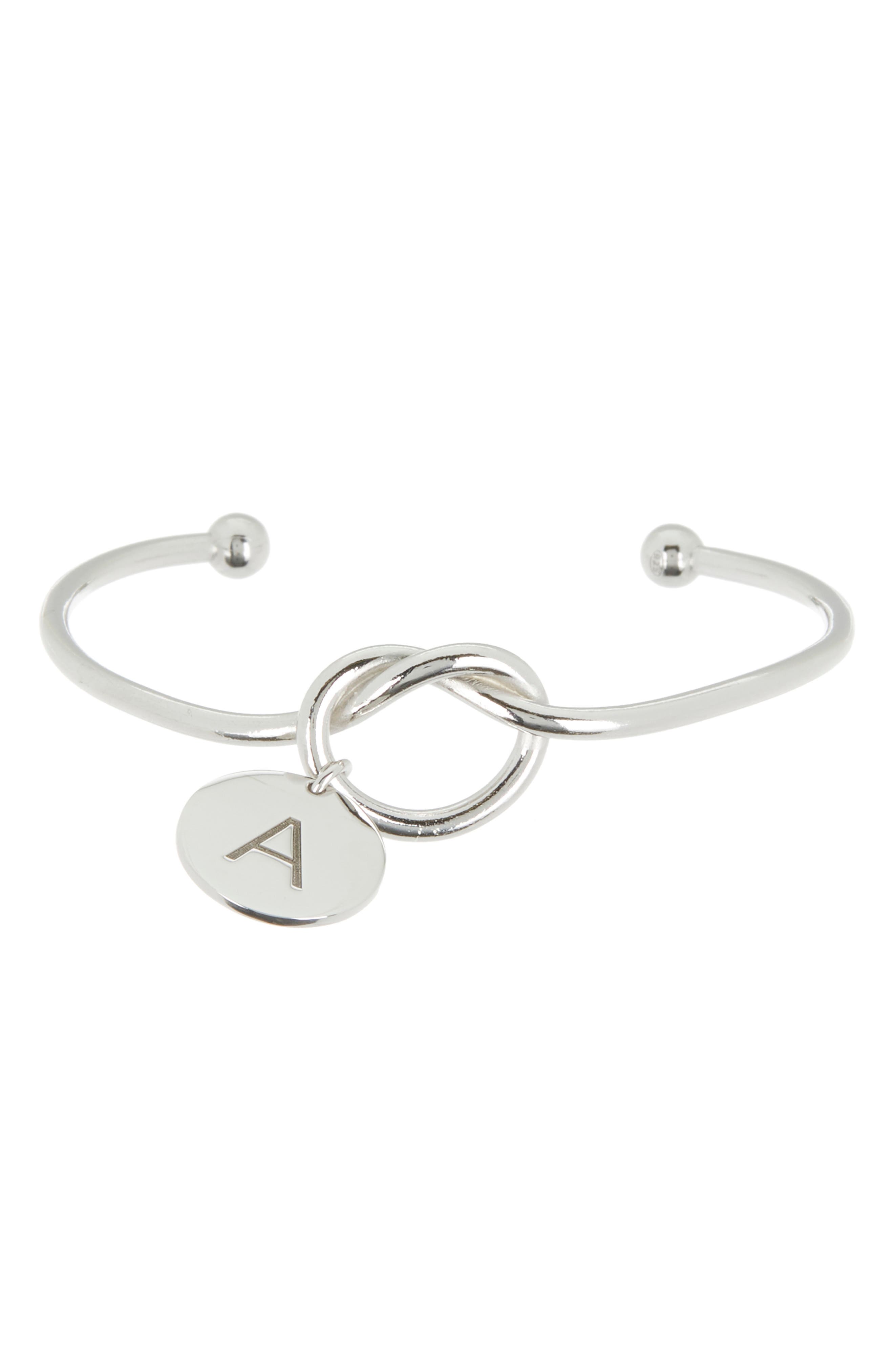 MESHMERISE Love Knot Initial Bracelet