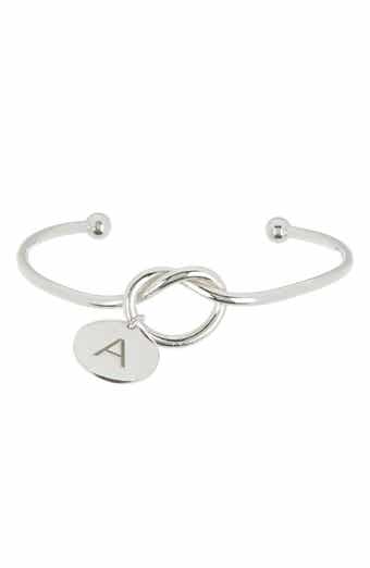 MESHMERISE Love Knot Initial Bracelet