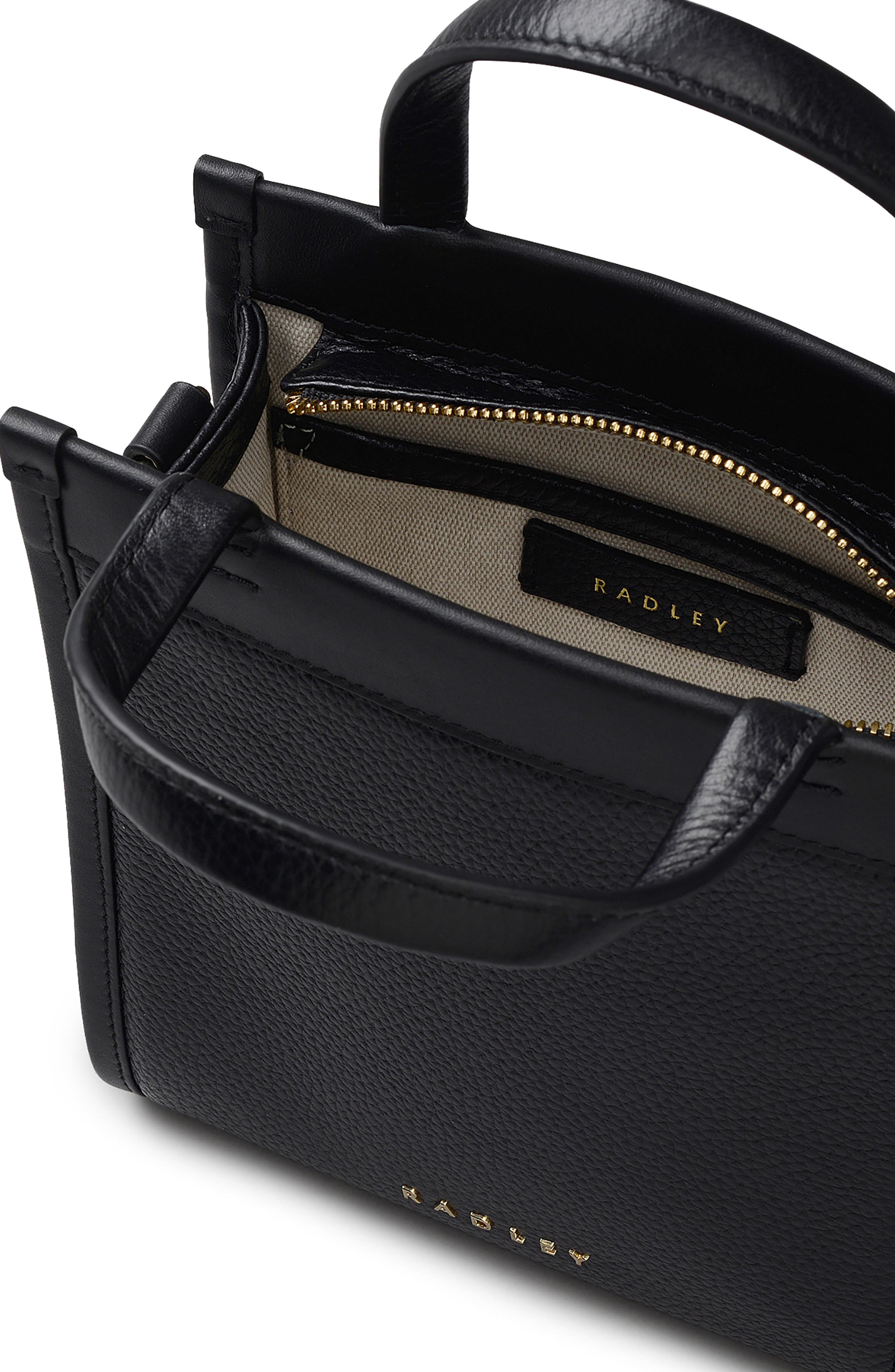 Alba Place Mini Zip Top Crossbody Bag, Alternate, color, BLACK