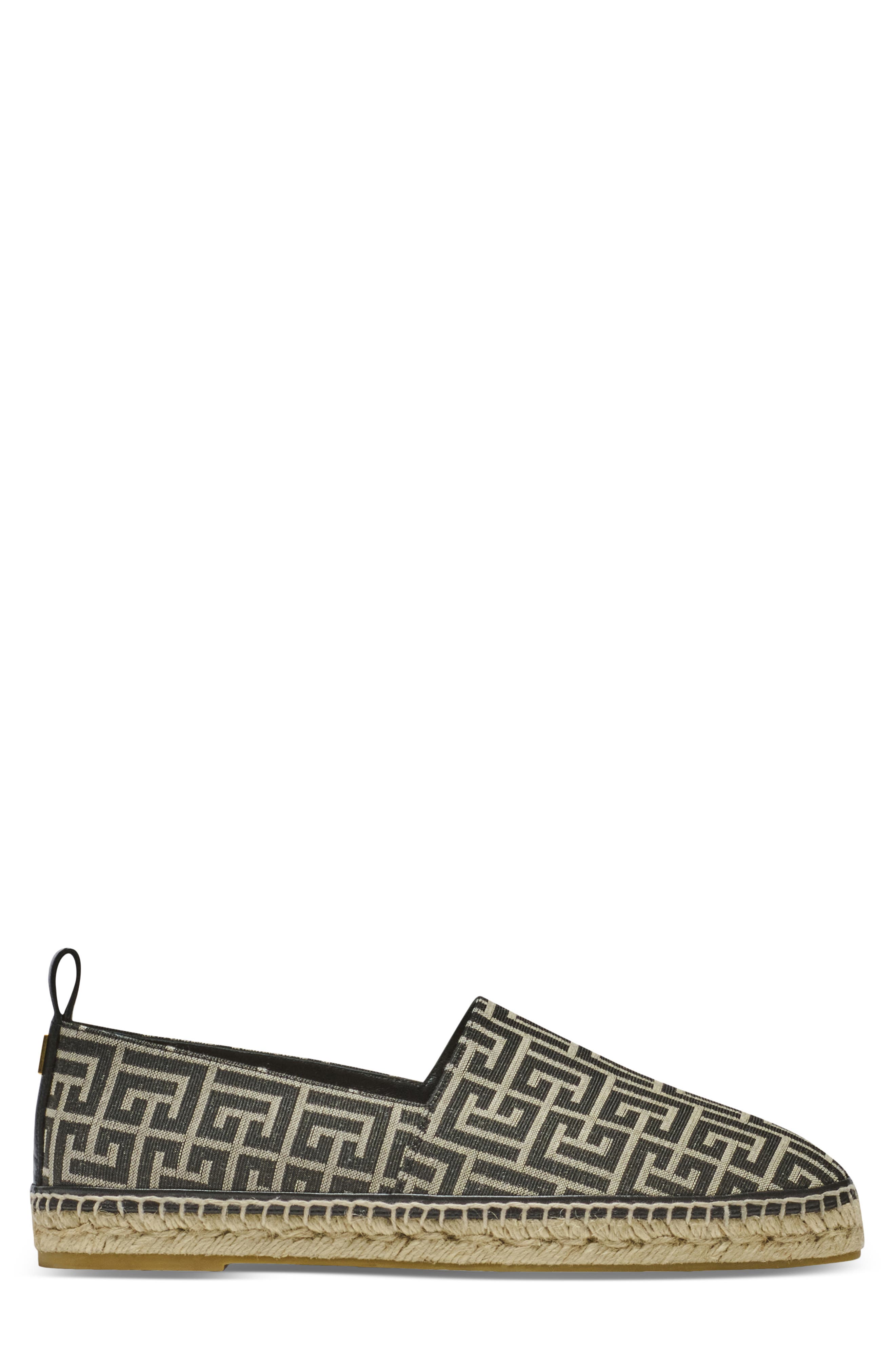 Balmain Monogram Jacquard Espadrille, Alternate, color, 